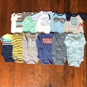 3 Month Onesies Long Sleeve and Short Sleeve